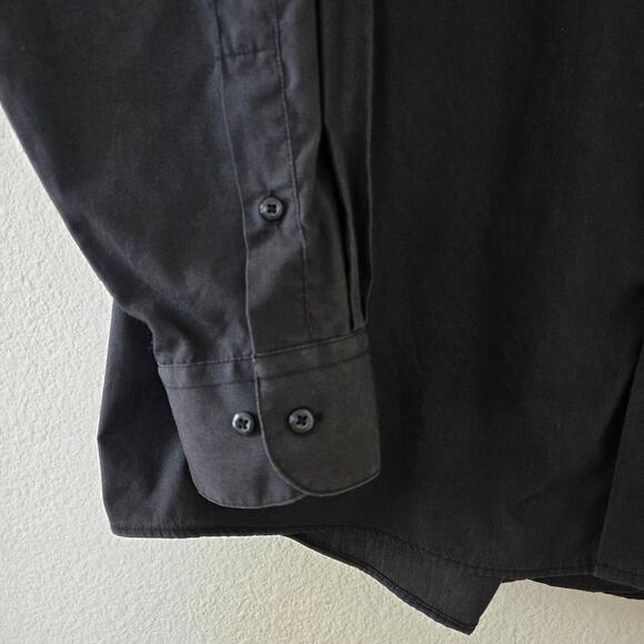 Alexander Julian Colours Black Button Down Shirt Men XL Long Sleeve Cotton Blend - Picture 3 of 9